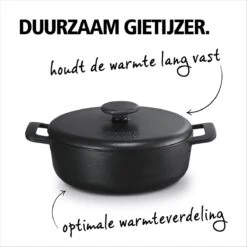 Brabantia The Dutch Braadpan - Matt Black - 28 Cm - Gietijzer -Kookwereld Winkel 1200x1200 69