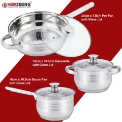 Herzberg Pannenset – 12-Delig – Voor Inductie En Gas – Vaatwasser Bestendig – RVS Met Glazen Deksels 7 Herzberg Pannenset – 12-Delig – Voor Inductie En Gas – Vaatwasser Bestendig – RVS Met Glazen Deksels -Kookwereld Winkel 1200x1200 72