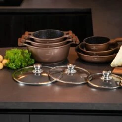 Herenthal Inductie Pannenset- Luxe 10-delige Koekenpannenset - Voor Alle Warmtebronnen - Met Glazen Deksels - Koper 15 Herenthal Inductie Pannenset- Luxe 10-delige Koekenpannenset - Voor Alle Warmtebronnen - Met Glazen Deksels - Koper -Kookwereld Winkel 1200x1200 77