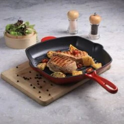 Cdealsz® Grillpan Gietijzer - Inductie - Rood - 28 Cm 13 Cdealsz® Grillpan Gietijzer - Inductie - Rood - 28 Cm -Kookwereld Winkel 1200x1200 787