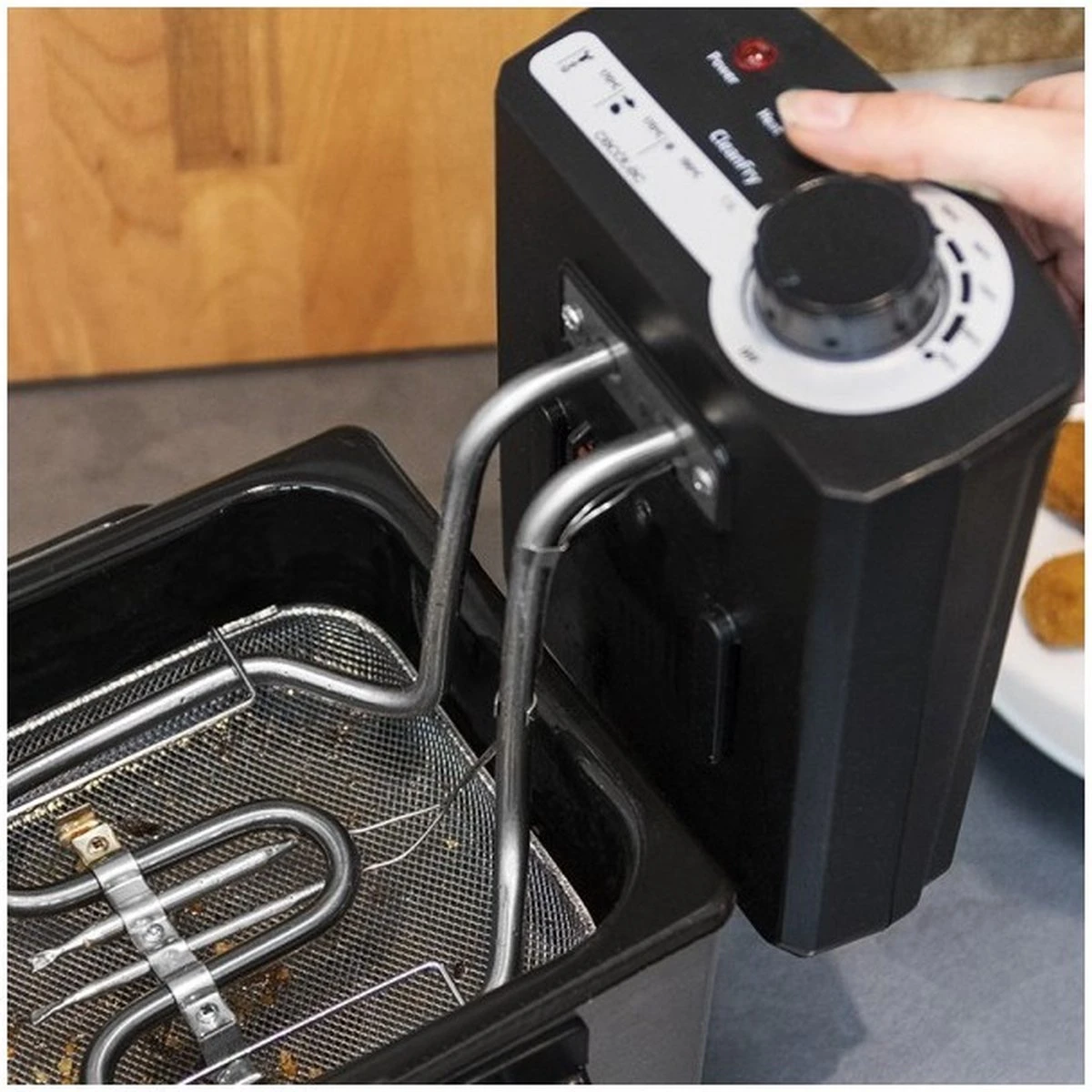 Frituurmachine Cecotec Cleanfry 1,5 L 1000W Roestvrij Staal 7 Frituurmachine Cecotec Cleanfry 1,5 L 1000W Roestvrij Staal - Afbeelding 7