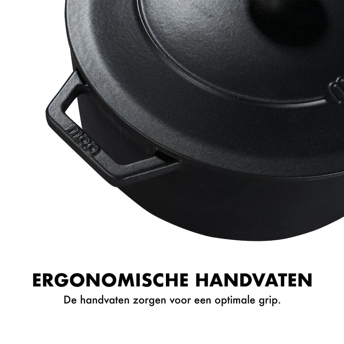 MOA Gietijzeren Braadpan - Inhoud 5,7 Liter - 26CM - Rond - Alle Warmtebronnen - Ook Voor Inductie - Gewicht 5,8 Kg - Zwart - C26B 4 MOA Gietijzeren Braadpan - Inhoud 5,7 Liter - 26CM - Rond - Alle Warmtebronnen - Ook Voor Inductie - Gewicht 5,8 Kg - Zwart - C26B - Afbeelding 4