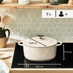 Tefal LOV Braadpan - 5L - Ø25 Cm - Beige -Kookwereld Winkel 1200x1200 836