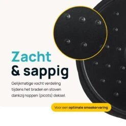 MOA Gietijzeren Braadpan - Inhoud 4,75 Liter - 26CM - Rond - Alle Warmtebronnen - Ook Voor Inductie - Gewicht 5,8 Kg - Zwart - MOAMC26B 13 MOA Gietijzeren Braadpan - Inhoud 4,75 Liter - 26CM - Rond - Alle Warmtebronnen - Ook Voor Inductie - Gewicht 5,8 Kg - Zwart - MOAMC26B -Kookwereld Winkel 1200x1200 875