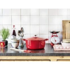 BK Bourgogne Braadpan Ø 28 Cm - Rood - Gietijzer - Inductie 14 BK Bourgogne Braadpan Ø 28 Cm - Rood - Gietijzer - Inductie -Kookwereld Winkel 1200x1200 882