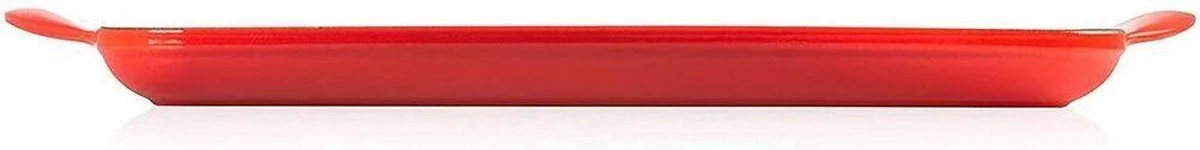 Le Creuset - Gietijzeren Grillplaat - 32x22cm - Kersenrood 4 Le Creuset - Gietijzeren Grillplaat - 32x22cm - Kersenrood - Afbeelding 4