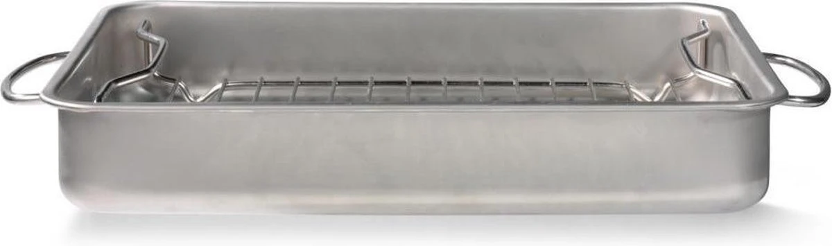 Blokker Braadslede Met Rooster - 34 X 24 X 5,5 Cm 1 Blokker Braadslede Met Rooster - 34 X 24 X 5,5 Cm