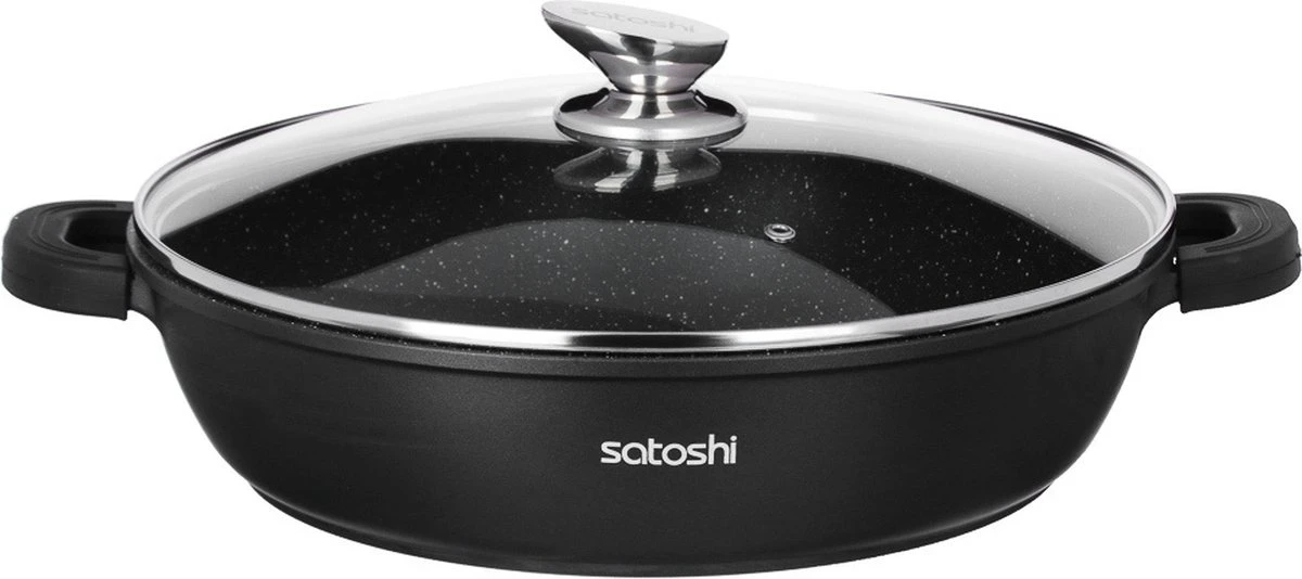 Satoshi Lyon Hapjespan Ø40 CM Marble Coating 2 Satoshi Lyon Hapjespan Ø40 CM Marble Coating - Afbeelding 2