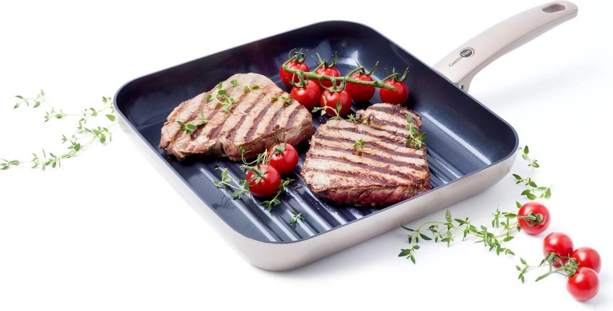 GreenPan Cambridge Inductie Grillpan - Ø 28 Cm - PFAS-vrij - Brons 2 GreenPan Cambridge Inductie Grillpan - Ø 28 Cm - PFAS-vrij - Brons - Afbeelding 2
