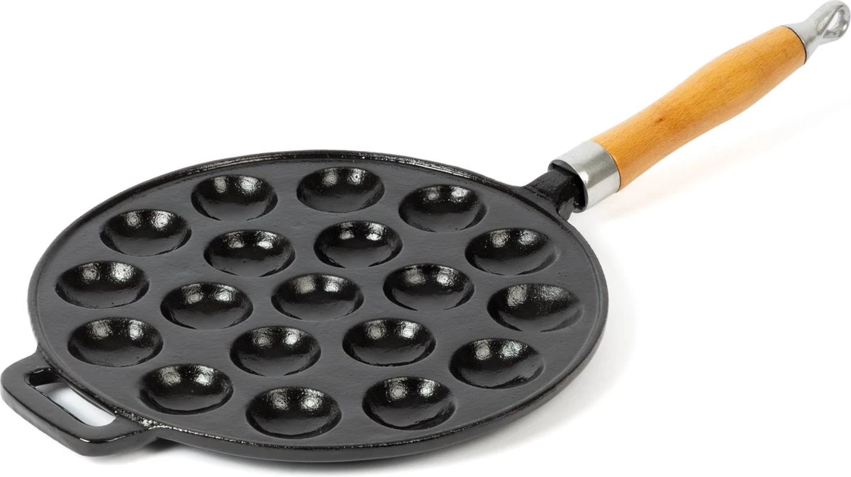 Blackwell Poffertjespan - Met Houten Steel - Gietijzer - ø 24 Cm 3 Blackwell Poffertjespan - Met Houten Steel - Gietijzer - ø 24 Cm - Afbeelding 3