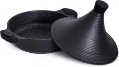 Aluminium Tajine Agadir- Matt Black Geschikt Ook Voor Inductie 14 Aluminium Tajine Agadir- Matt Black Geschikt Ook Voor Inductie -Kookwereld Winkel 1200x679