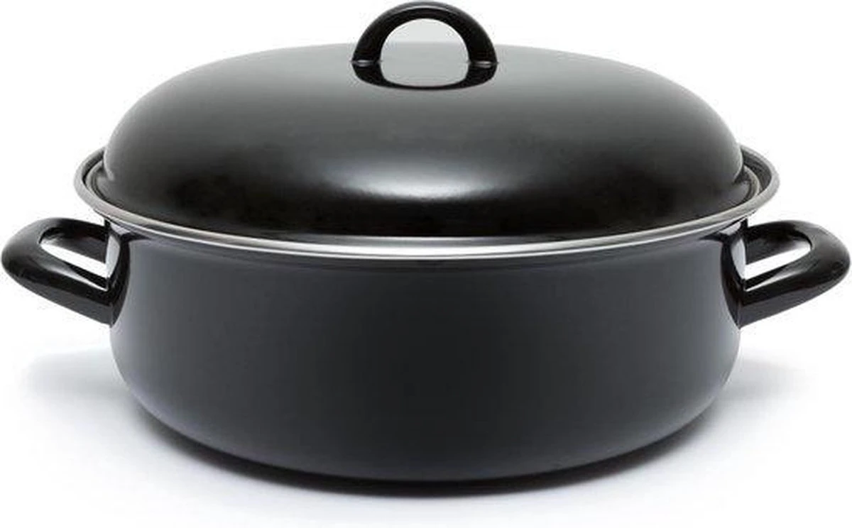 CasaLupo Emaille Braadpan Cooking - ø 28 Cm / 6 Liter 9 CasaLupo Emaille Braadpan Cooking - ø 28 Cm / 6 Liter - Afbeelding 9