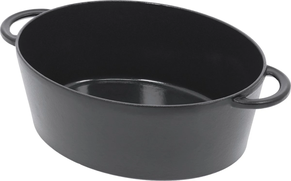 Fontignac Main Libres Braadpan - Ovaal - 29 Cm - Zwart 8 Fontignac Main Libres Braadpan - Ovaal - 29 Cm - Zwart - Afbeelding 8