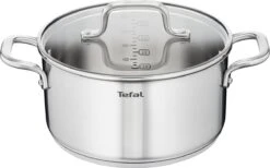 Tefal Virtuoso Pannenset 5 Delig - Hoge Kookpan Ø 22 Cm + Steelpan Ø 16 Cm + Kookpannen Ø 18/20/24 Cm -Kookwereld Winkel 1200x749