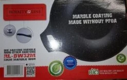 Royalty Line Marble Coating Wok - Met Glazen Deksel - Zwart - 30 Cm 10 Royalty Line Marble Coating Wok - Met Glazen Deksel - Zwart - 30 Cm -Kookwereld Winkel 1200x763 4