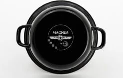 Lite-Body - Emaille - Magnus Braadpan 28cm/3,5l Met Deksel - Inductie - Zwart -Kookwereld Winkel 1200x763 5