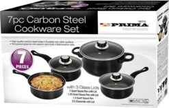Prima Pannenset 7 Delig - Kleine Pannen - Zwart - Antiaanbaklaag - Kookset - Met Deksel - Kookpannen - Sauspan - Cadeau Voor Man En Vrouw 6 Prima Pannenset 7 Delig - Kleine Pannen - Zwart - Antiaanbaklaag - Kookset - Met Deksel - Kookpannen - Sauspan - Cadeau Voor Man En Vrouw -Kookwereld Winkel 1200x768 1