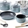 GreenPan Mayflower Pannenset - 5-delig + 5 Accessoires - Lichtblauw - Inductie - PFAS-vrij
