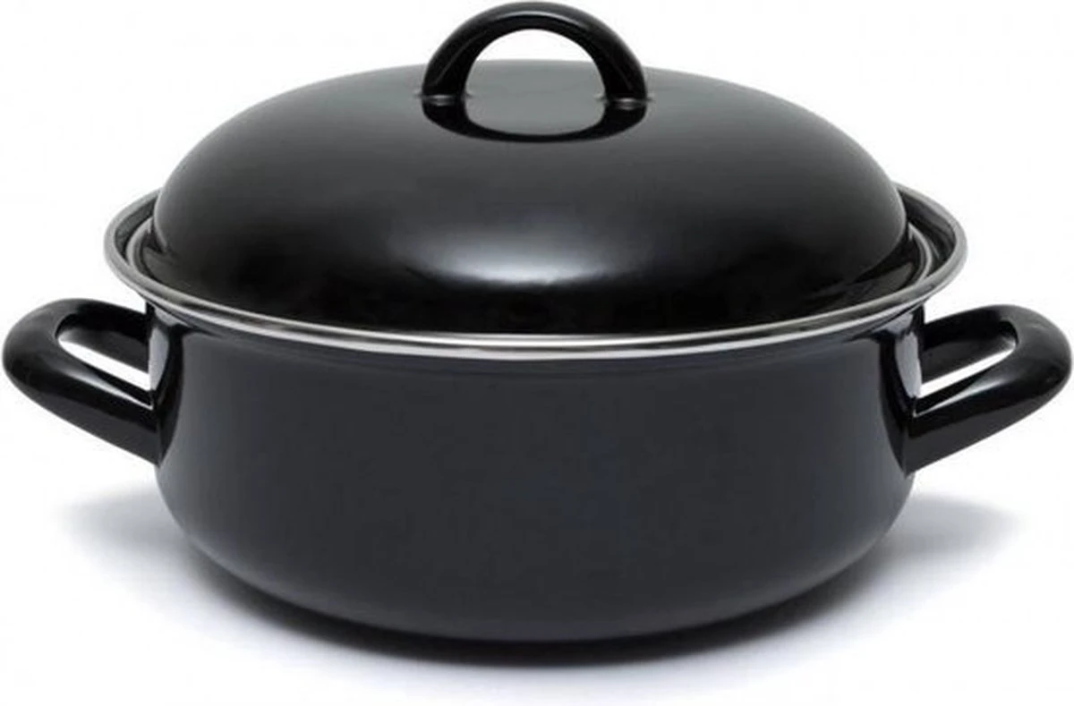 CasaLupo Emaille Braadpan Cooking - ø 28 Cm / 6 Liter 4 CasaLupo Emaille Braadpan Cooking - ø 28 Cm / 6 Liter - Afbeelding 4