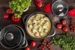 Smile 10-Delige Pannenset - Anti Aanbaklaag - Vaatwasser Bestendig - Zwart - MGK-17 17 Smile 10-Delige Pannenset - Anti Aanbaklaag - Vaatwasser Bestendig - Zwart - MGK-17 -Kookwereld Winkel 1200x800 113