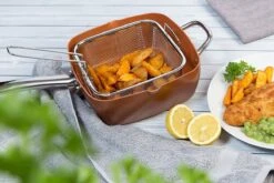 Nuovva Koperen Frituurpan, Met Diepe Zijkanten & Deksel 11 Nuovva Koperen Frituurpan, Met Diepe Zijkanten & Deksel -Kookwereld Winkel 1200x800 159