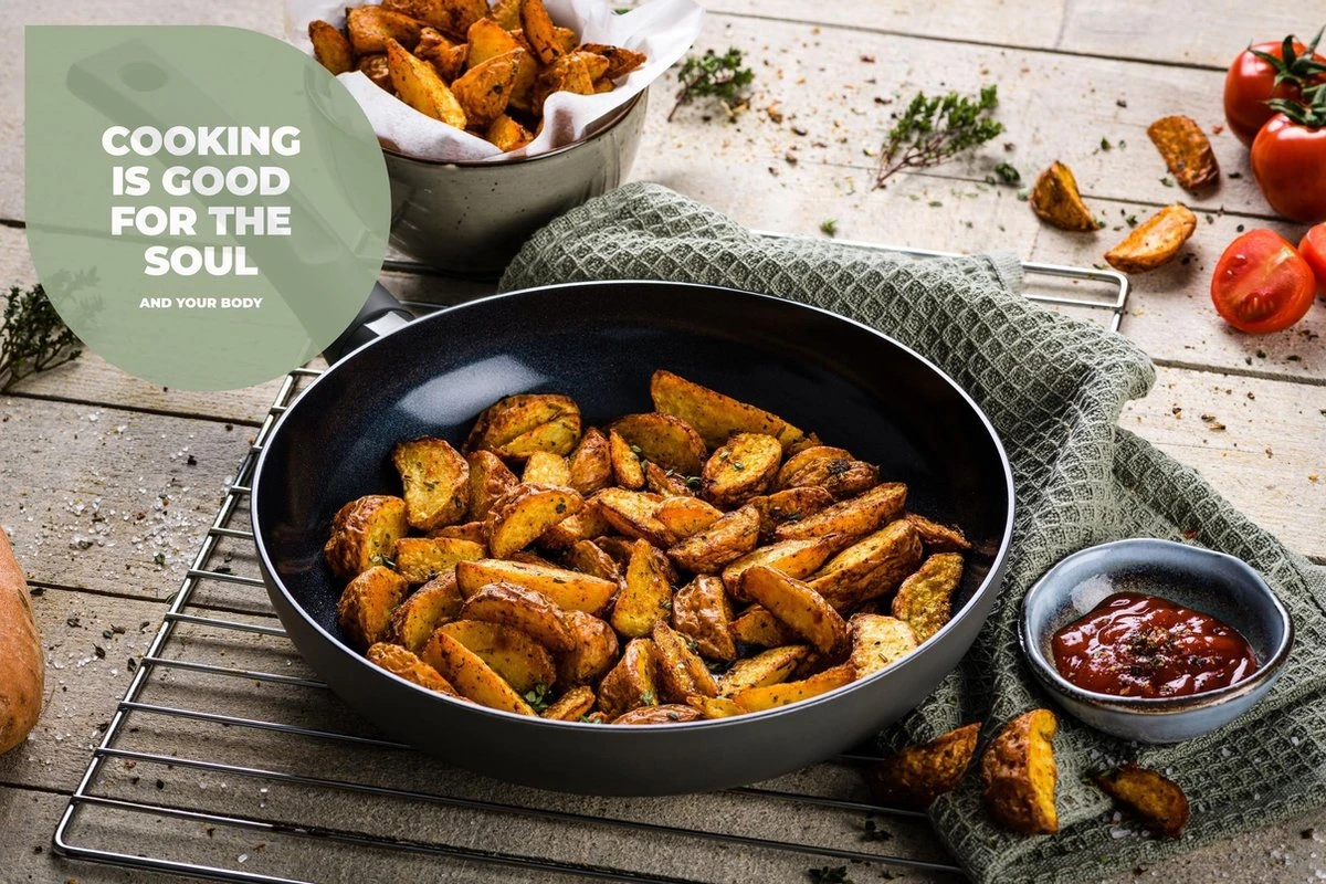 ISENVI Avon Keramische Koekenpan 20 CM - Ergo Greep 2 ISENVI Avon Keramische Koekenpan 20 CM - Ergo Greep - Afbeelding 2