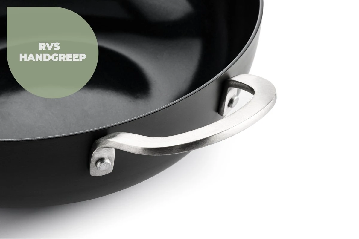 ISENVI Murray Keramische Kookpan 28 CM - RVS Greep 7 ISENVI Murray Keramische Kookpan 28 CM - RVS Greep - Afbeelding 7