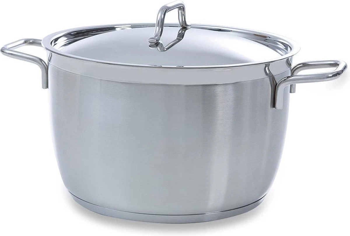 BK Blue Label Soeppan - 24 Cm - RVS - Met Deksel 1 BK Blue Label Soeppan - 24 Cm - RVS - Met Deksel