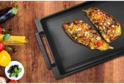 Eurolux Teppanyaki Plaat Met Grepen - 41 X 24 X 2.5 Cm - Zwart - Aluminium - Geschikt Voor Alle Warmtebronnen 17 Eurolux Teppanyaki Plaat Met Grepen - 41 X 24 X 2.5 Cm - Zwart - Aluminium - Geschikt Voor Alle Warmtebronnen -Kookwereld Winkel 1200x815 2