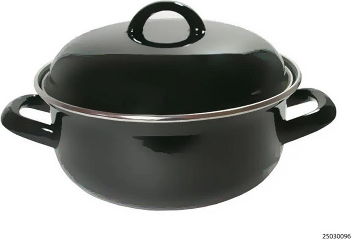 CasaLupo Emaille Braadpan Cooking - ø 28 Cm / 6 Liter 7 CasaLupo Emaille Braadpan Cooking - ø 28 Cm / 6 Liter - Afbeelding 7