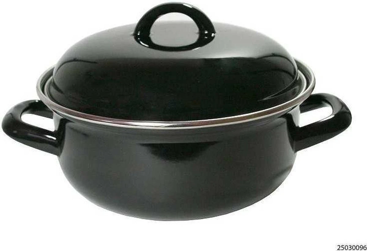 CasaLupo Emaille Braadpan Cooking - ø 28 Cm / 6 Liter 10 CasaLupo Emaille Braadpan Cooking - ø 28 Cm / 6 Liter - Afbeelding 10