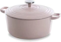 BK Bourgogne Braadpan Ø 24 Cm - Roze - Gietijzer - Inductie