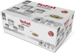 Tefal Virtuoso Pannenset 5 Delig - Hoge Kookpan Ø 22 Cm + Steelpan Ø 16 Cm + Kookpannen Ø 18/20/24 Cm -Kookwereld Winkel 1200x857