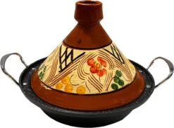 Tajine Aardewerk En Gegoten Aluminium Inductie| Handvaten| Geschikt Voor 4-8 Personen - Alle Warmtebronnen| Ø 30cm -Kookwereld Winkel 1200x879 1