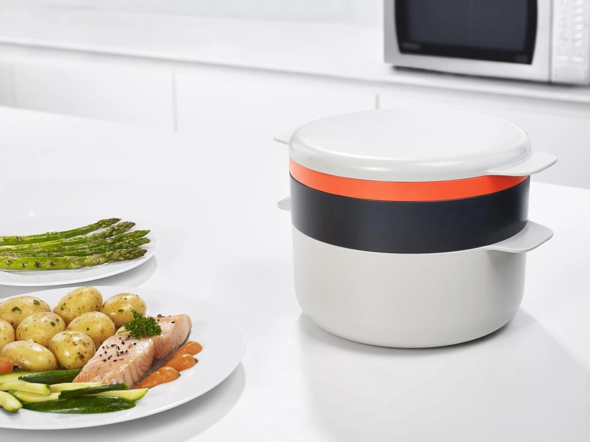 Joseph Joseph M-Cuisine Stomer - Voor Magnetron - Stapelbaar - 4 Delig 1 Joseph Joseph M-Cuisine Stomer - Voor Magnetron - Stapelbaar - 4 Delig