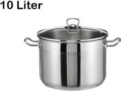 Haushalt Soeppan Met Glazen Deksel - 10 Liter- RVS -Kookwereld Winkel 1200x905 8