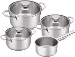 Nieuwe Producten 20 Brabantia Futura Kookpannenset - 4 Delig - RVS