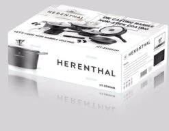 Herenthal Luxe Pannenset - 14-delig - Glazen Deksel - Inductie - Marmeren Coating - PFAS-vrij - Zwart - ES1014M 7 Herenthal Luxe Pannenset - 14-delig - Glazen Deksel - Inductie - Marmeren Coating - PFAS-vrij - Zwart - ES1014M -Kookwereld Winkel 1200x934 1