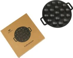 Poffertjespan - Gietijzer - Ø 24 Cm - Poffertjesmaker - 19 Poffertjes - Poffertjespan Inductie 12 Poffertjespan - Gietijzer - Ø 24 Cm - Poffertjesmaker - 19 Poffertjes - Poffertjespan Inductie -Kookwereld Winkel 1200x951