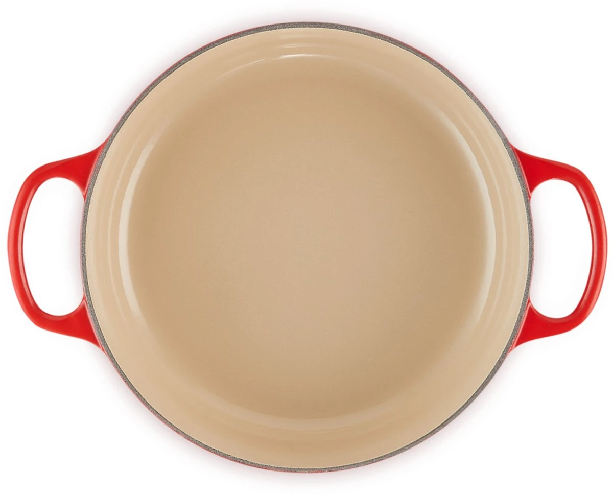 Le Creuset - Gietijzeren - Lage Braadpan - 24cm - Kersenrood 5 Le Creuset - Gietijzeren - Lage Braadpan - 24cm - Kersenrood - Afbeelding 5