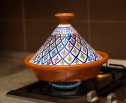 CRAFLAIR ~ Tajine ~ Ø 30 Cm ~ Geschikt Voor Inductie - Adapter ~ Handgemaakt ~ Geglazuurd Keramiek -Kookwereld Winkel 1200x982 3